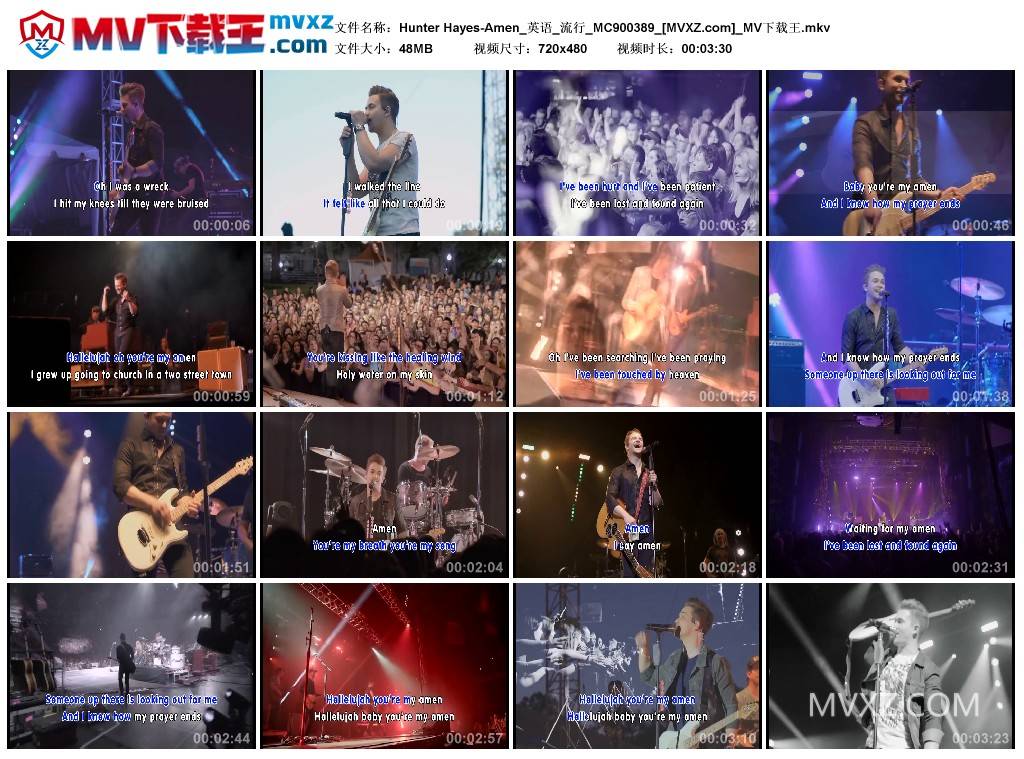 Hunter Hayes-Amen_英语_流行_MC900389